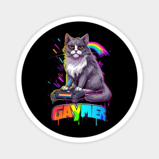 Cat LGBT Heroes Magnet